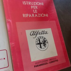 ALFETTA-ISTRUZIONI PER LE RIPARAZIONI