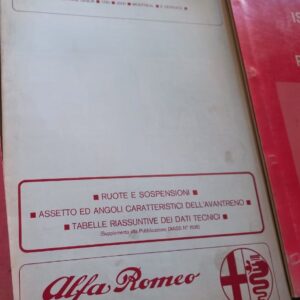 ALFA ROMEO ISTRUZIONI PER LE RIPARAZIONI