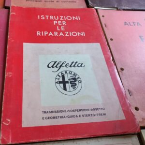 ISTRUZIONI PER LE RIPARAZIONI ALFETTA