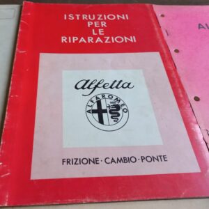 ALFETTA-ISTRUZIONI PER LE RIPARAZIONI