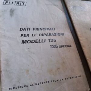 FIAT MODELLI 125-125 SPECIAL