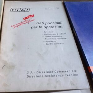FIAT DATI PRINCIPALI PER LE RIPARAZIONI