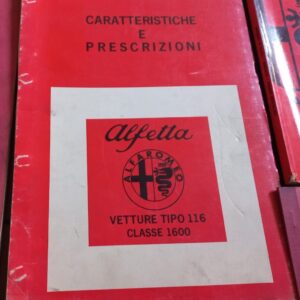 ALFETTA VETTURE TIPO 116 CLASSE 1600