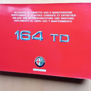 ALFA ROMEO SERVICE 164 TD MULTILINGUE