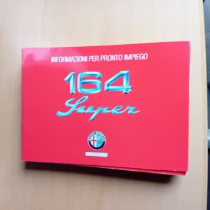 ALFA ROMEO 164 SUPER-INFORMAZIONI PER PRONTO IMPIEGO