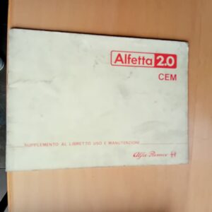 ALFETTA 2.0 CEM