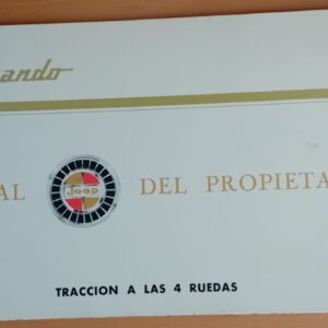 JEEP PIANO DI CONSERVAZIONE-LINGUA SPAGNOLO